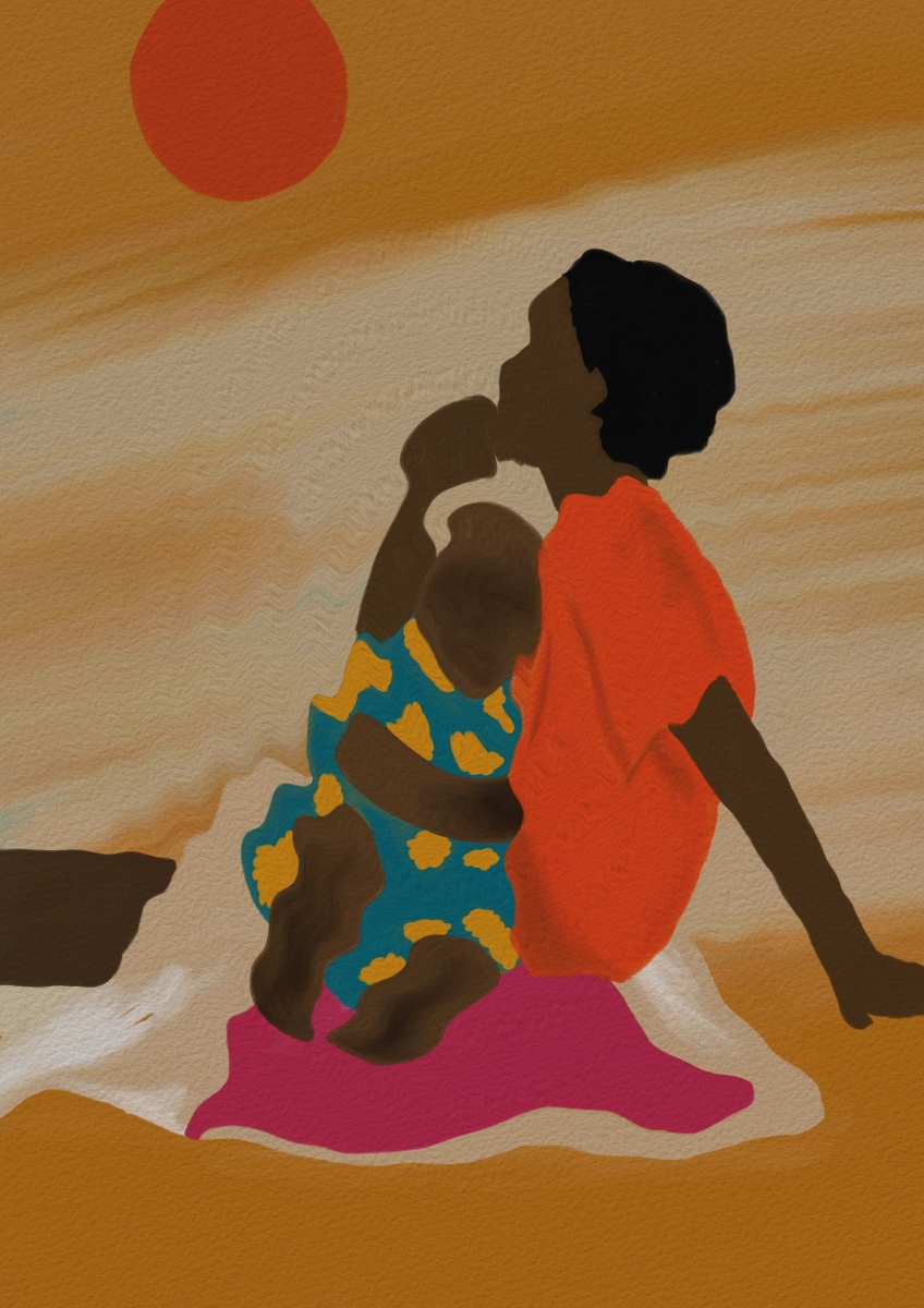 Sudan Poludniowy plakat kobieta z dzieckim.jpg